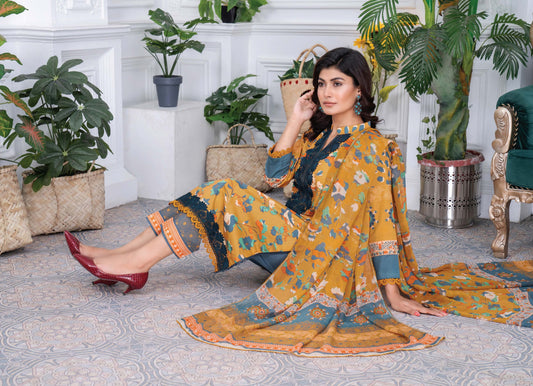 Digital Printed Lawn