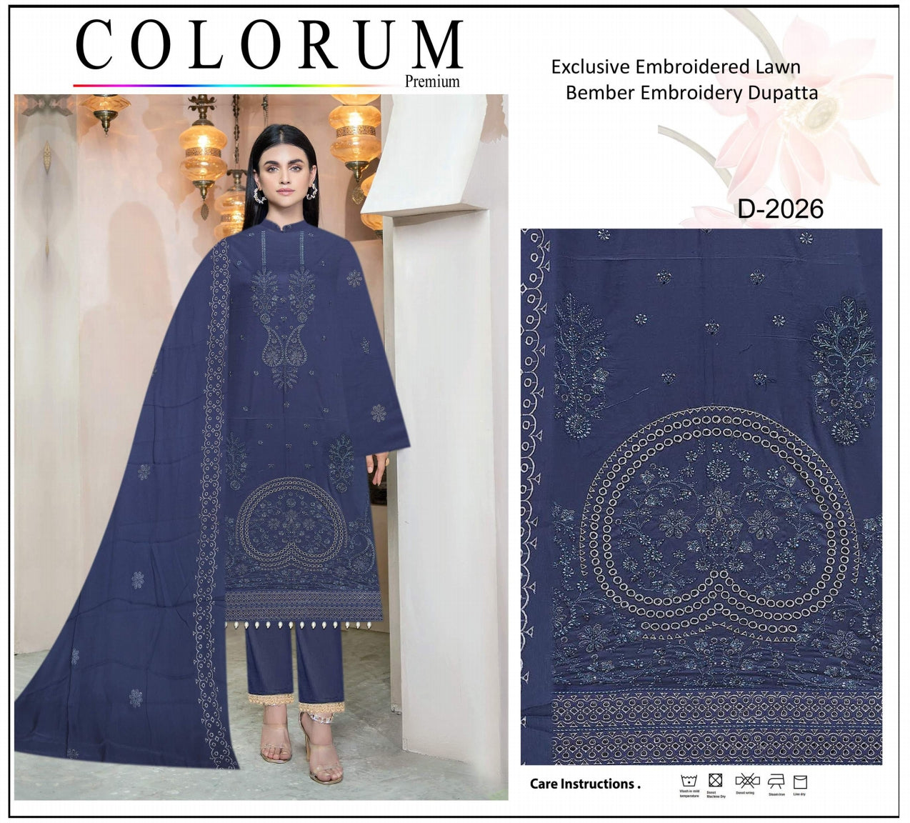 Exclusive Embroidered Lawn