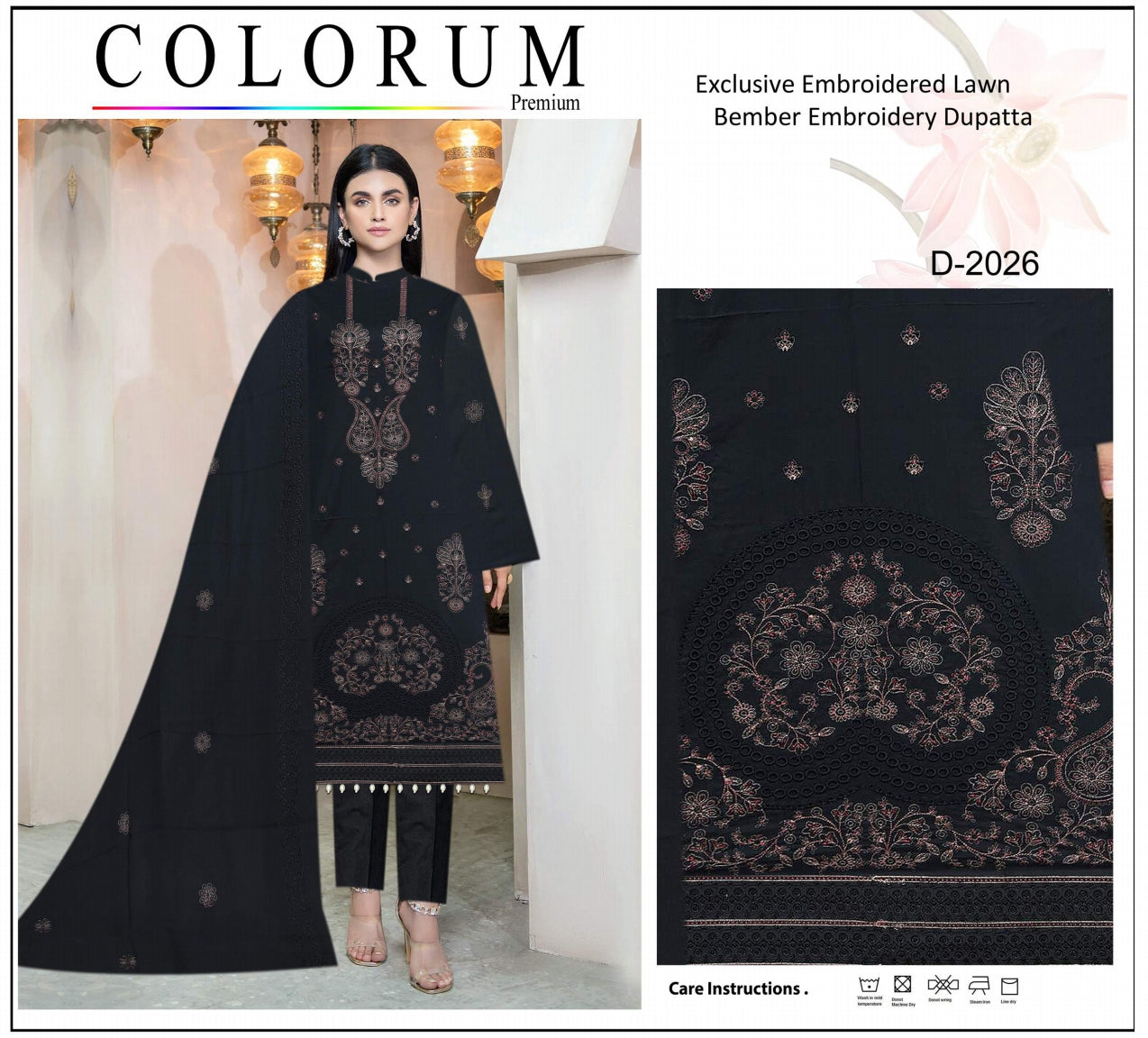 Exclusive Embroidered Lawn