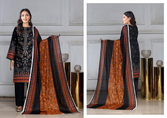 Printed Embroidered Lawn