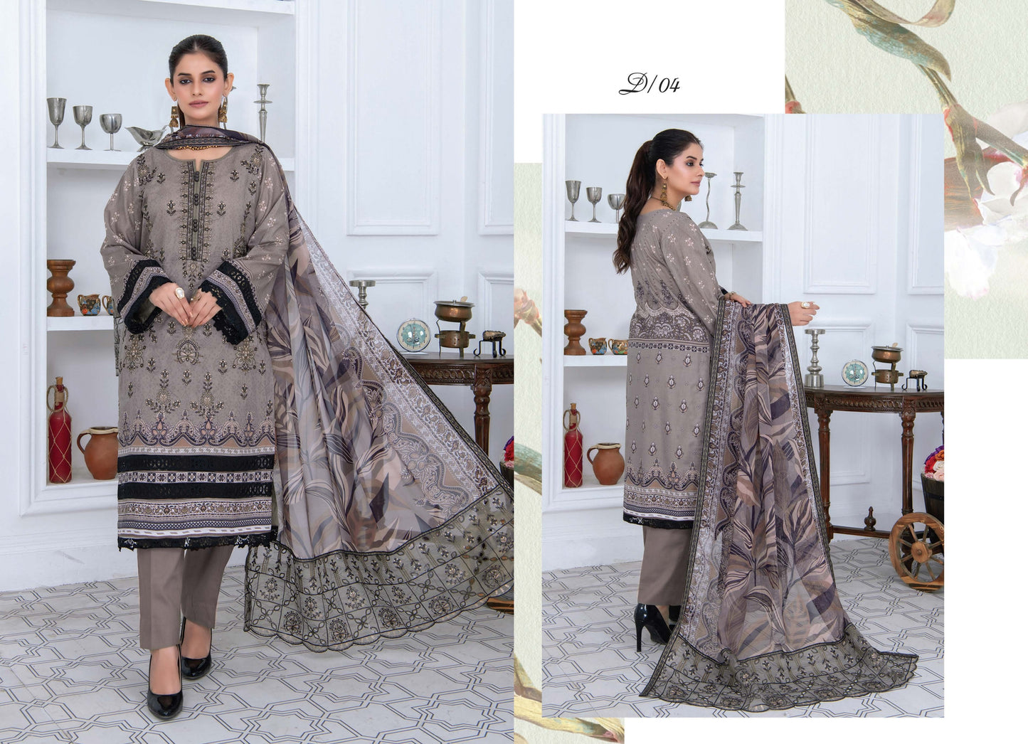 Digital & Embroidered Lawn