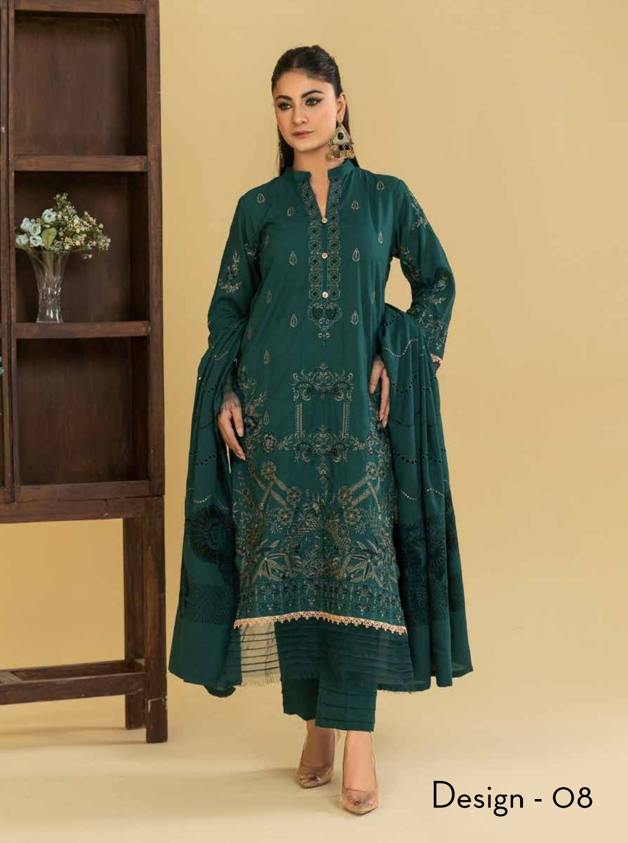 Embroidered Winter With Fancy Dupatta