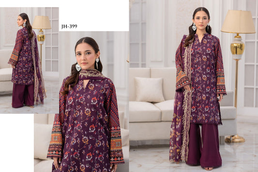 Printed Bana Dora Lawn