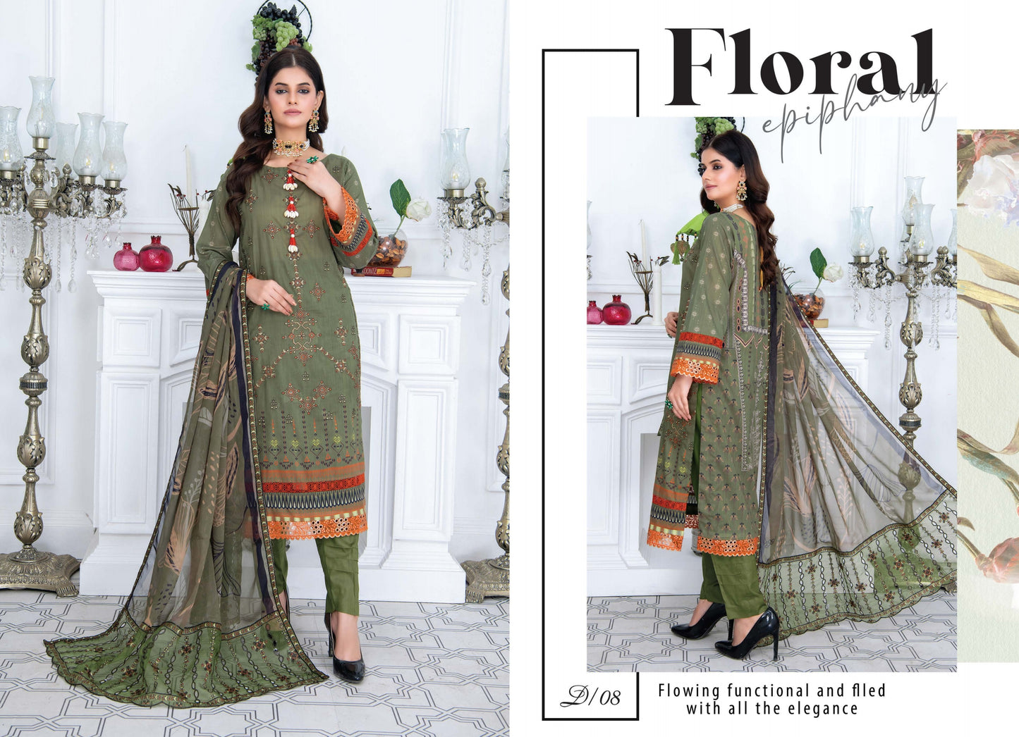 Digital & Embroidered Lawn