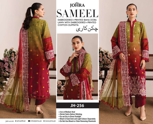 Embroidered Bana Dora Lawn