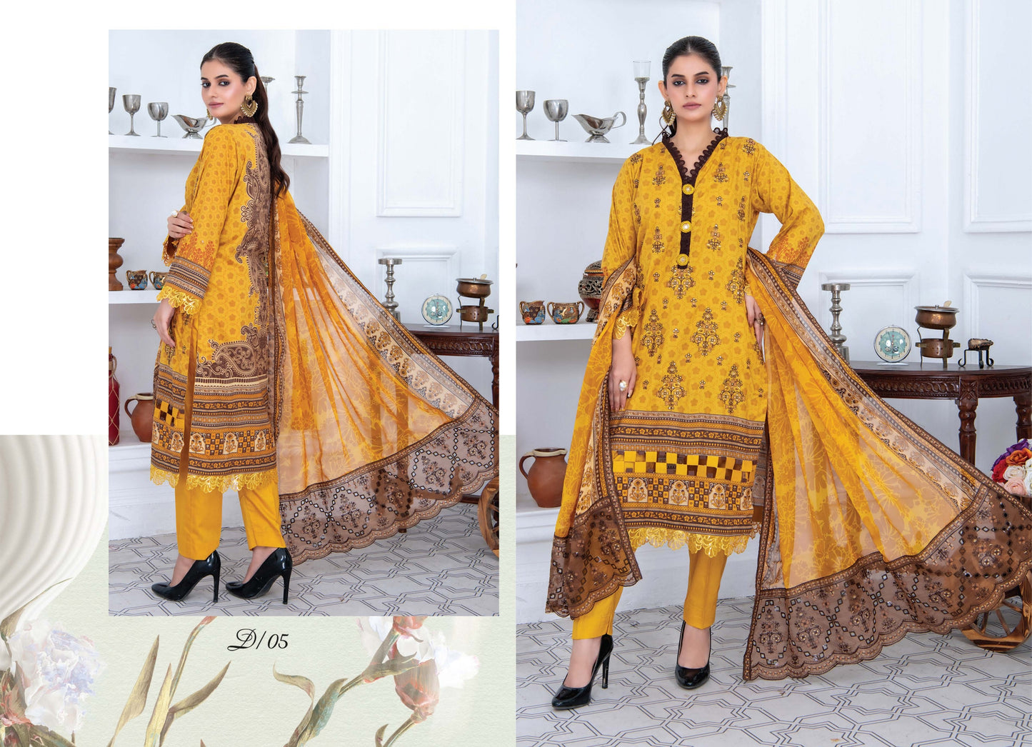 Digital & Embroidered Lawn