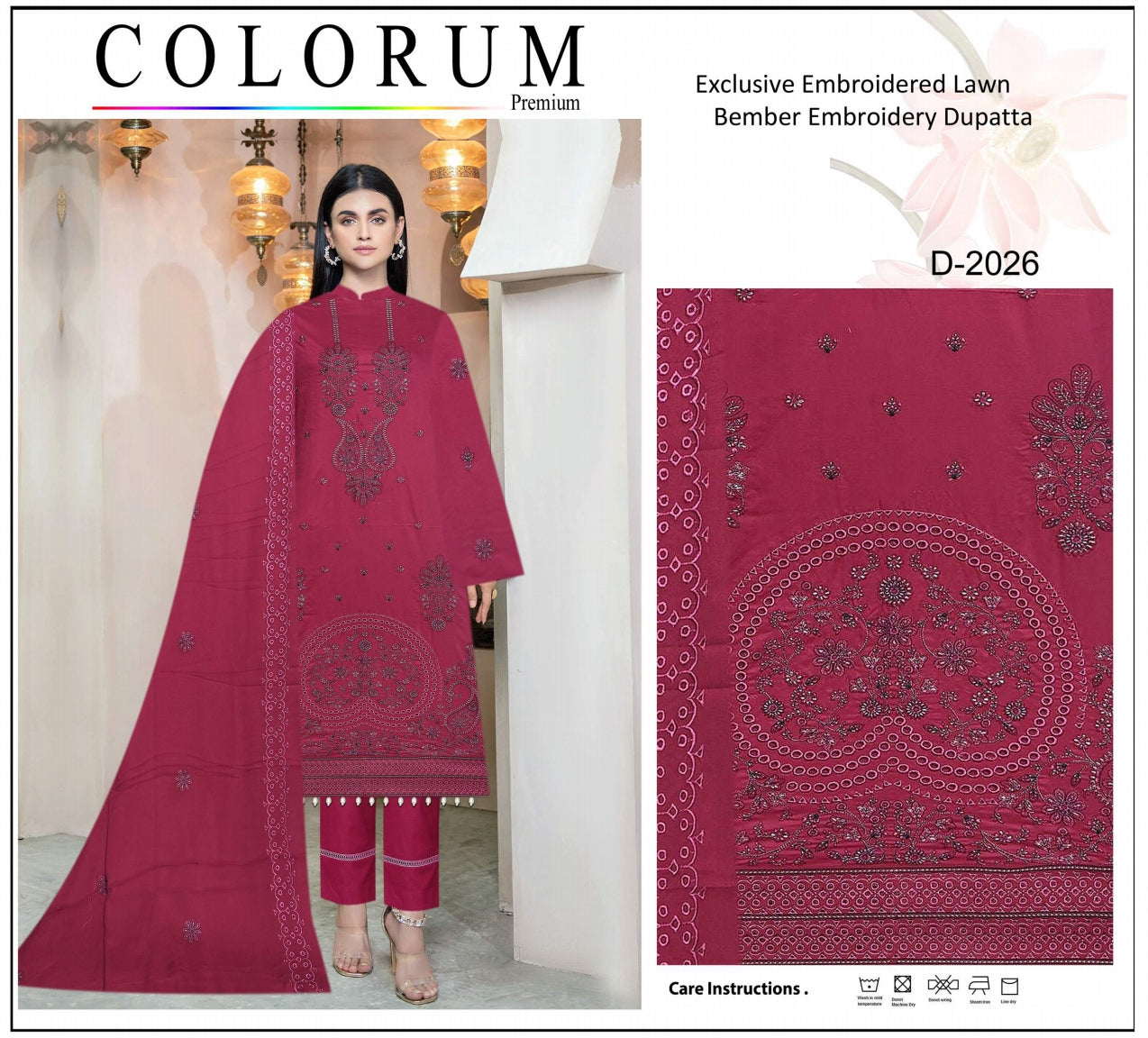 Exclusive Embroidered Lawn