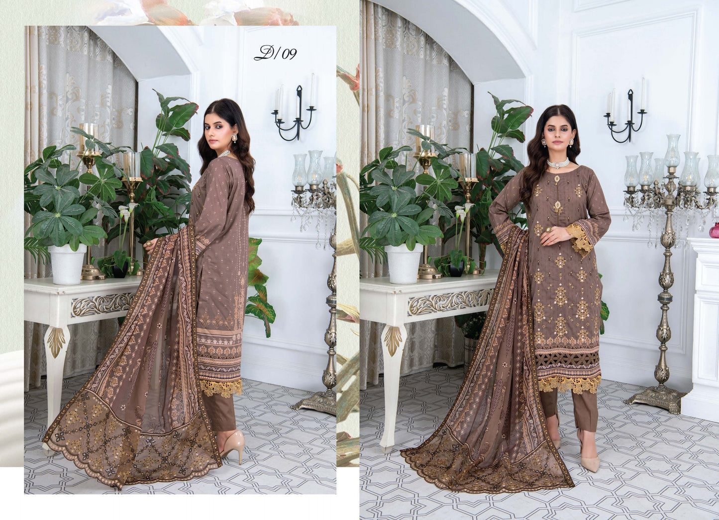 Digital & Embroidered Lawn