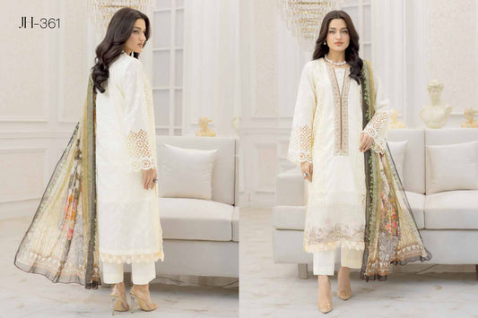 Embroidered with Chikankari Lawn
