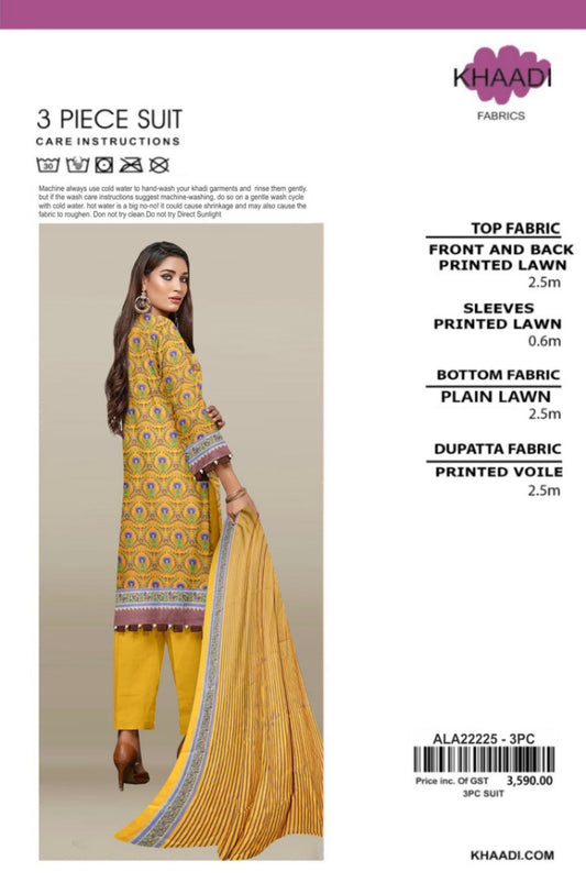 Yousaf Cloth House Khaadi 3 Piece Lawn Yousaf Cloth House