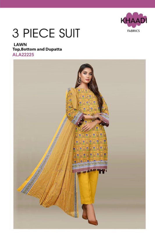 Yousaf Cloth House Khaadi 3 Piece Lawn Yousaf Cloth House