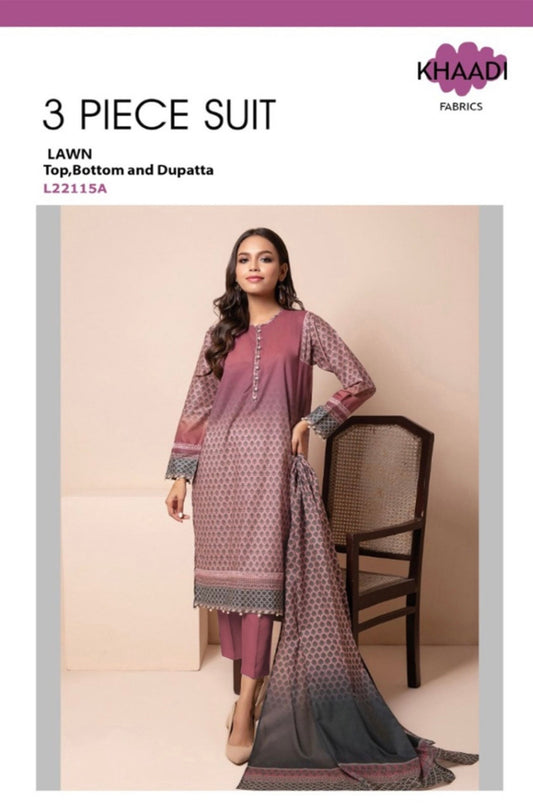 Yousaf Cloth House Khaadi 3 Piece Lawn Yousaf Cloth House