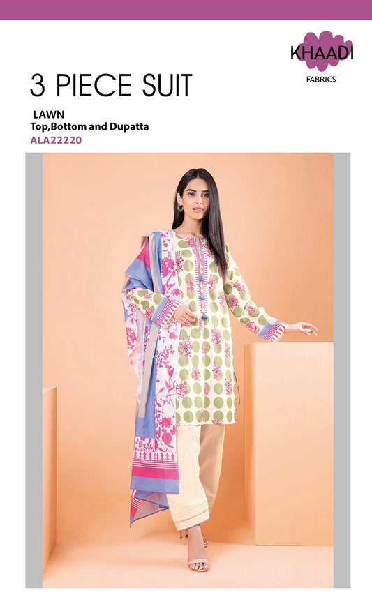 Yousaf Cloth House Khaadi 3 Piece Lawn Yousaf Cloth House