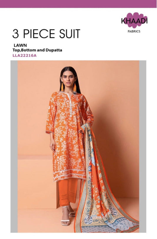 Yousaf Cloth House Khaadi 3 Piece Lawn Yousaf Cloth House