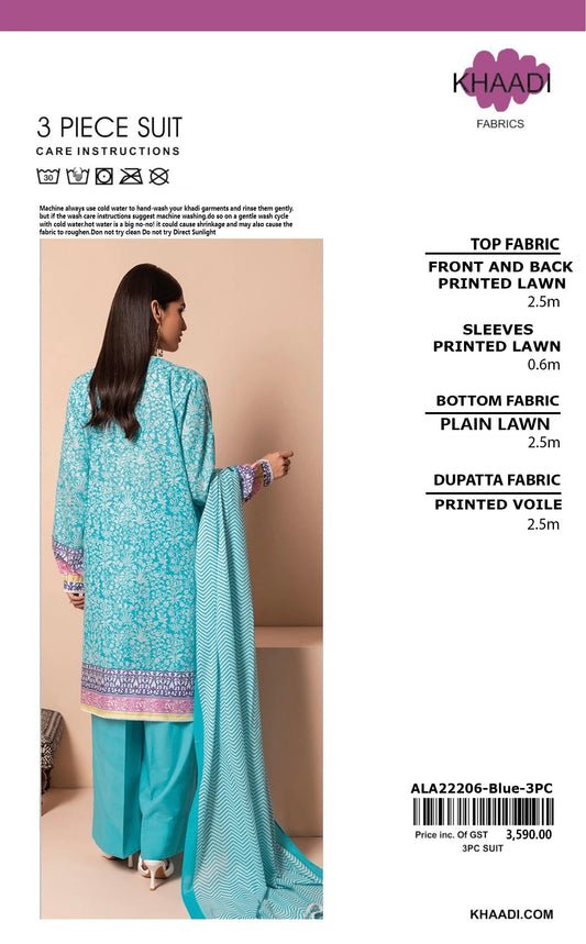 Yousaf Cloth House Khaadi 3 Piece Lawn Yousaf Cloth House