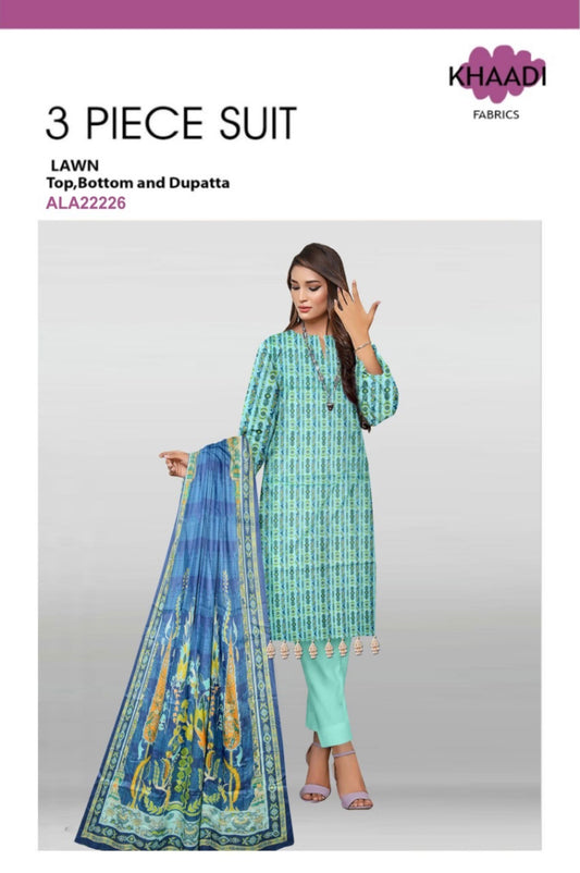 Yousaf Cloth House Khaadi 3 Piece Lawn Yousaf Cloth House